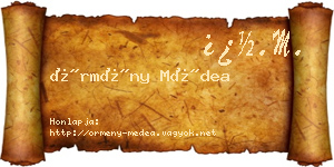 Örmény Médea névjegykártya
